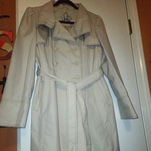 Guess Double-Breasted Trench Raincoat with Belt